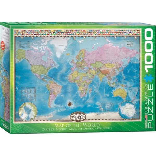 Mapa Świata (1000el.) - Sklep Art Puzzle